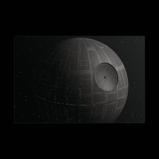 Death Star Space Poster — StarWars Movie Wall Art (Rolled Poster)
