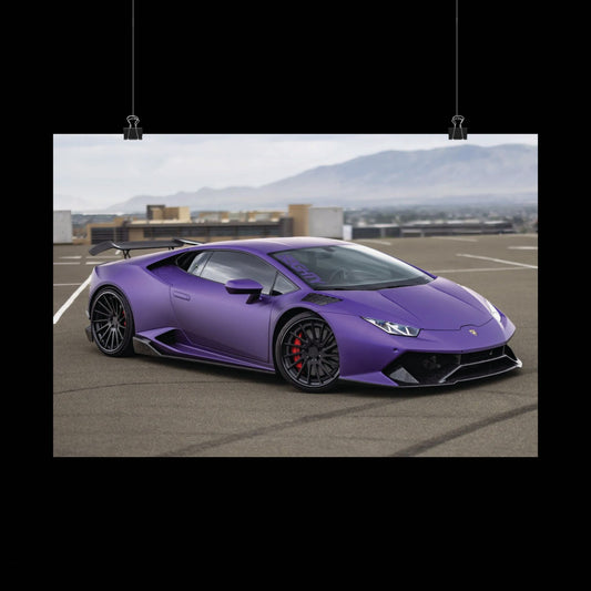 lamborghini huracan Matte Poster — Horizontal Automotive Wall Art for car enthuseists